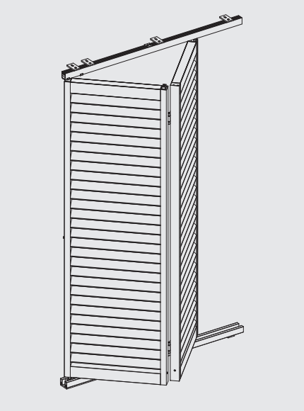 Folding Louvre shutter