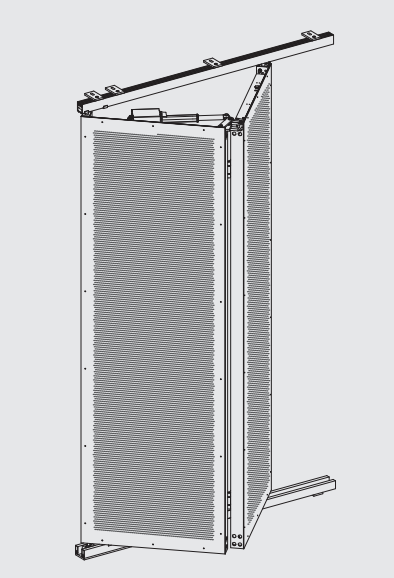 Folding Preforated shutter - motorized